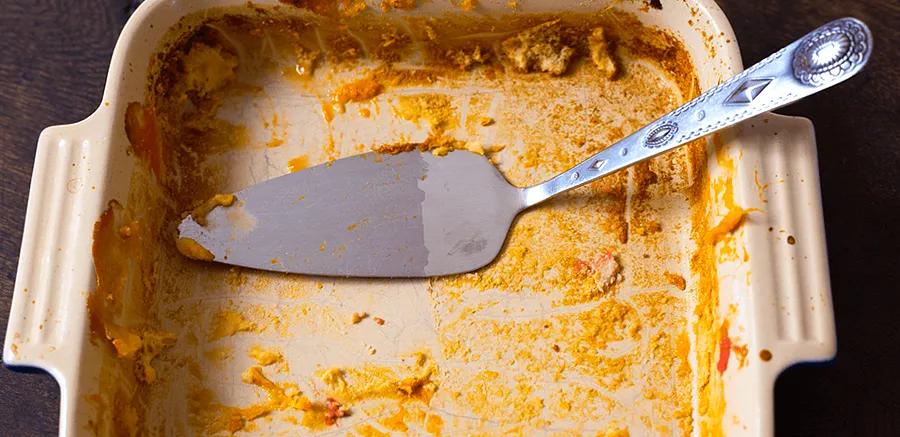 This Genius Trick Makes Removing Baked-on Food a Breeze