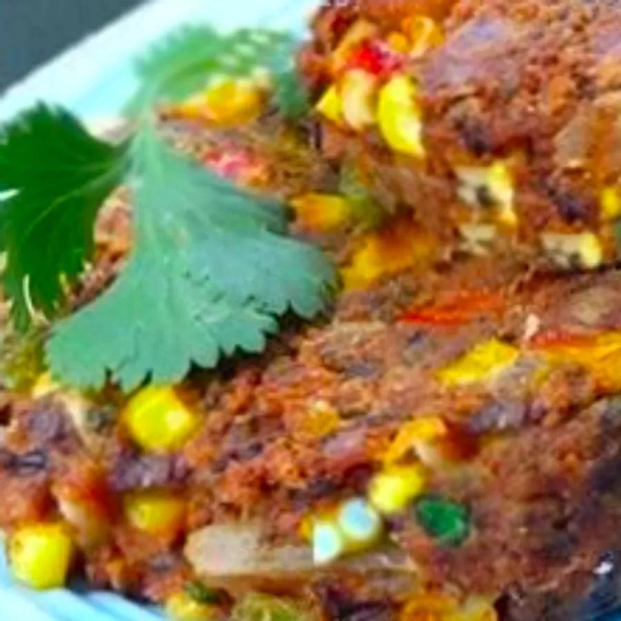 Spicy Black Bean & Corn Veggie Burgers