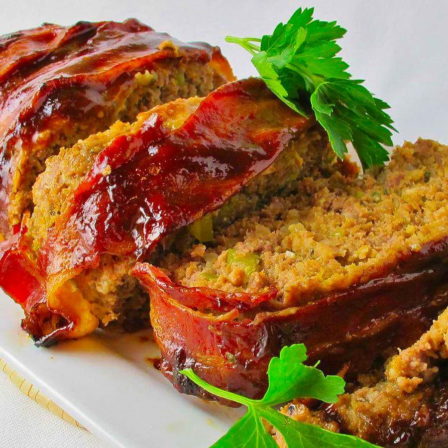 BBQ Bacon-Wrapped Meatloaf Delight