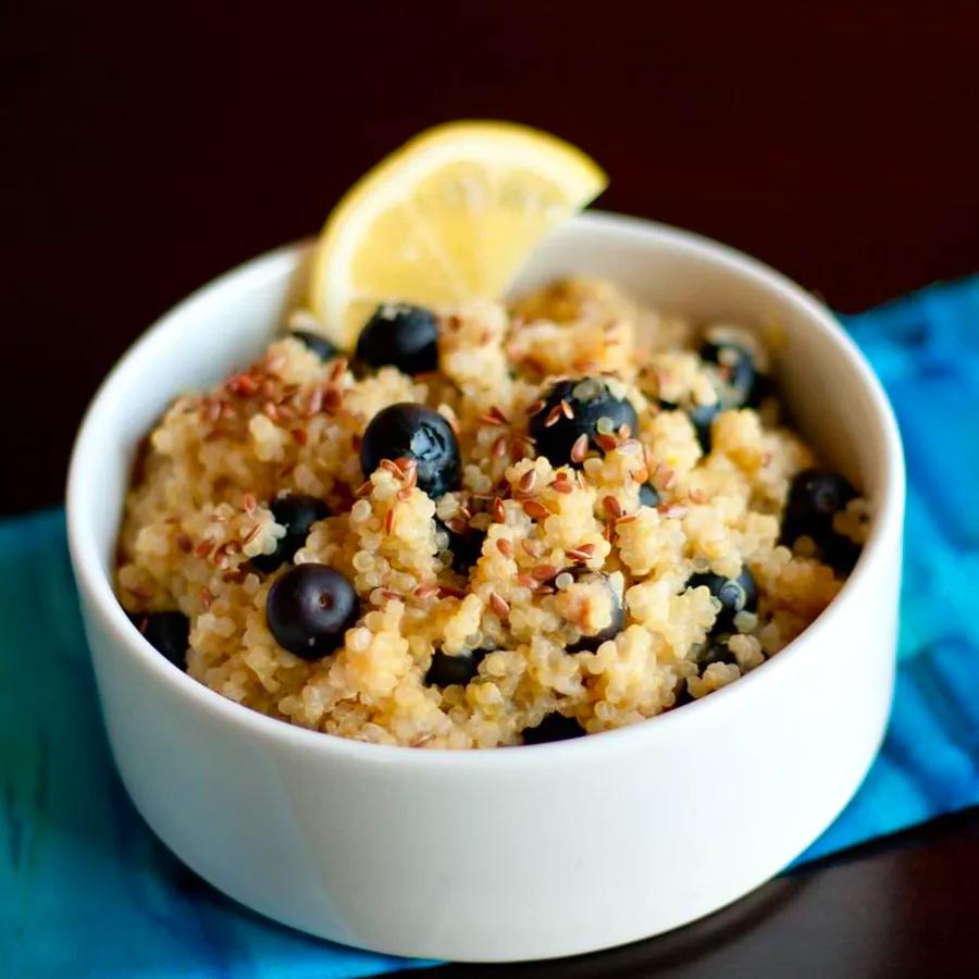 Blueberry Lemon Quinoa for Breakfast