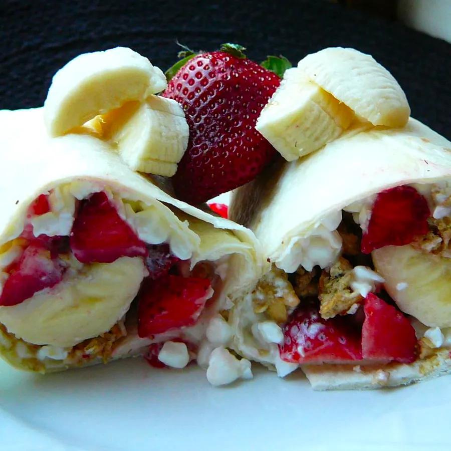 Banana Cottage Cheese Breakfast Wrap