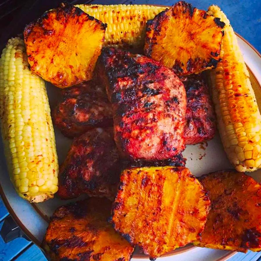 Mongolian-Style Grilled Pork Chops