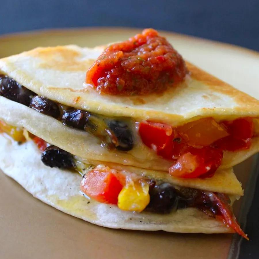 Cheesy Bean Quesadillas