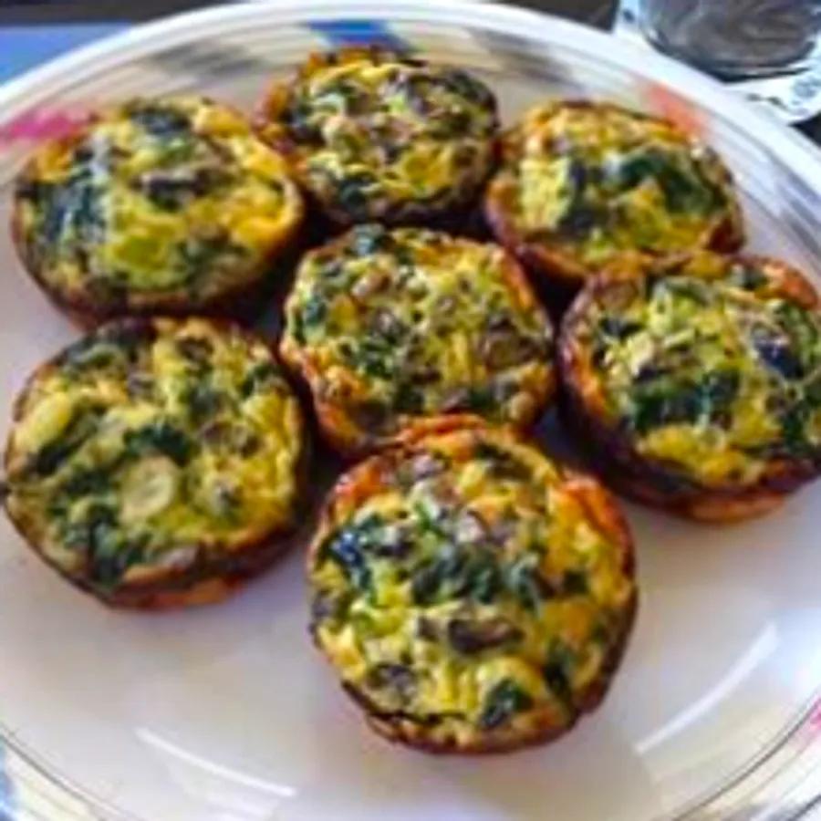 Simple Spinach and Mushroom Quiche