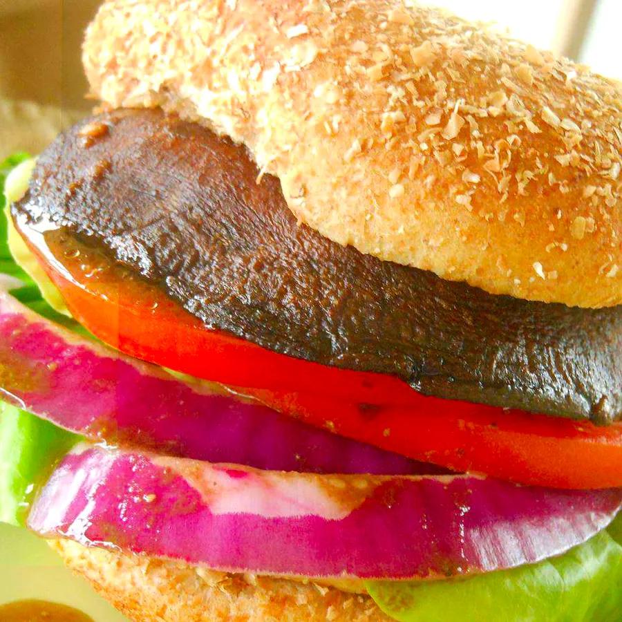 Delicious Savory Portobello Mushroom Burgers