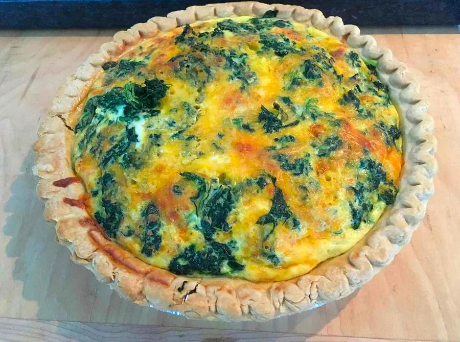 Fluffy Spinach Quiche