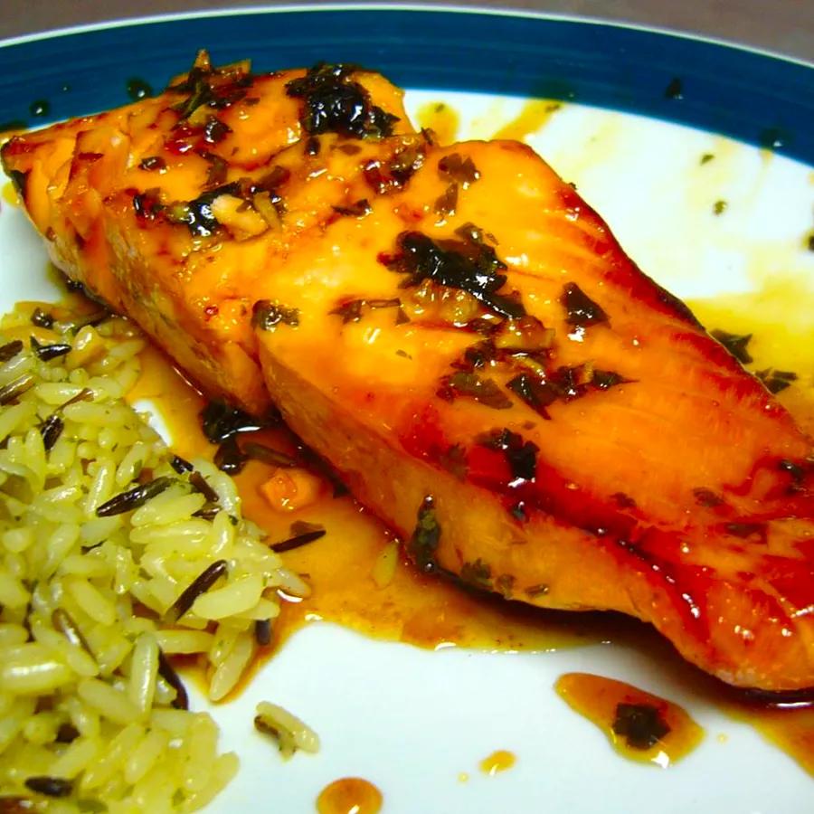 Cilantro Grilled Salmon