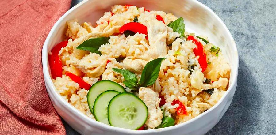 Spicy Thai Basil Chicken Fried Rice