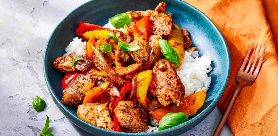 Balsamic Chicken and Peppers