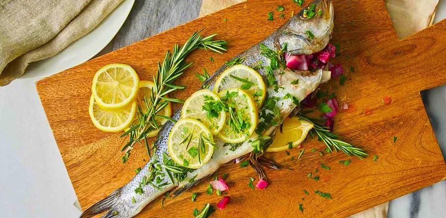 Mediterranean-Style Branzino