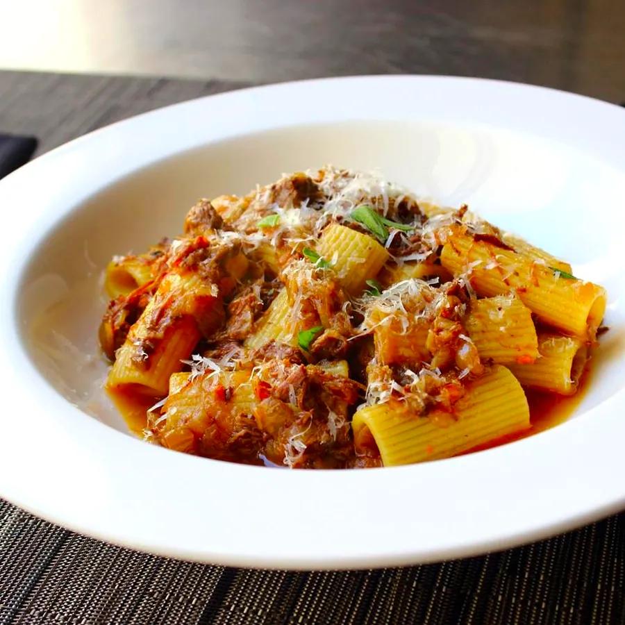 Rigatoni with Genovese Sauce