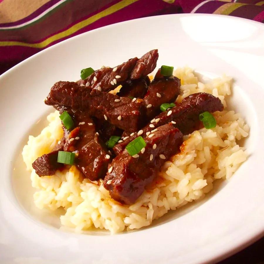 Quick and Spicy Mongolian Beef