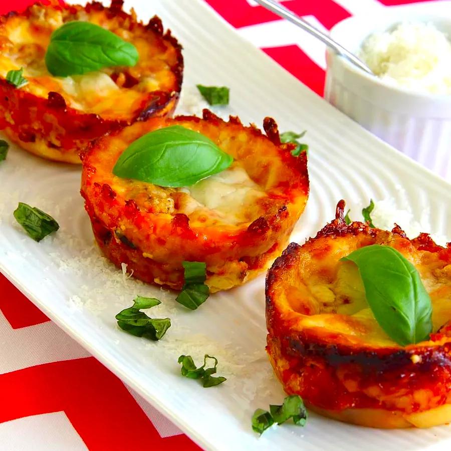 Mini Lasagna Muffins