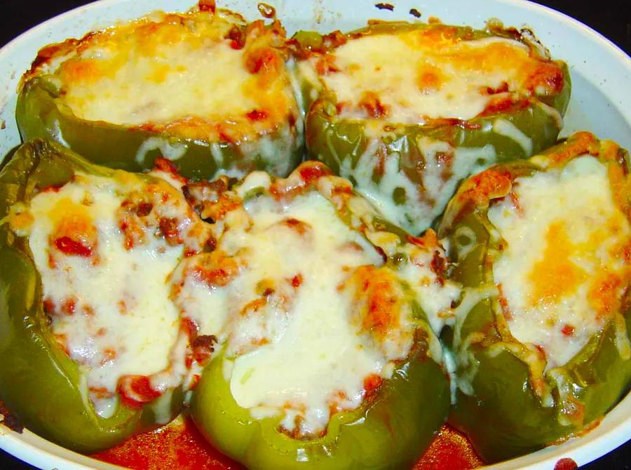 Simple Stuffed Green Peppers