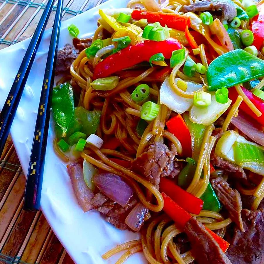 Beef Lo Mein Noodles