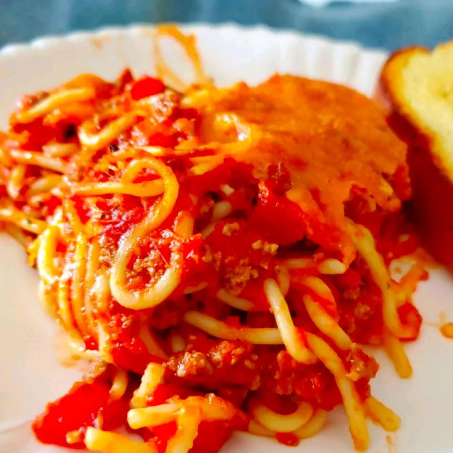 Simple Baked Spaghetti