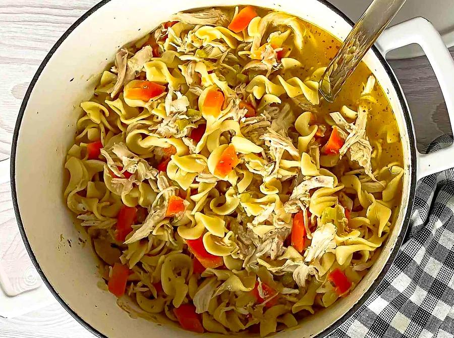 Rotisserie Chicken Noodle Soup Delight