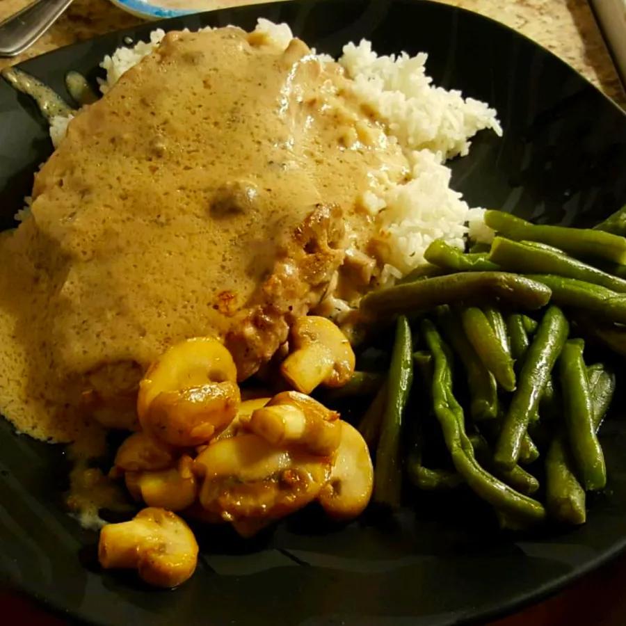 Ranch-Seasoned Pork Chops with Creamy Rice