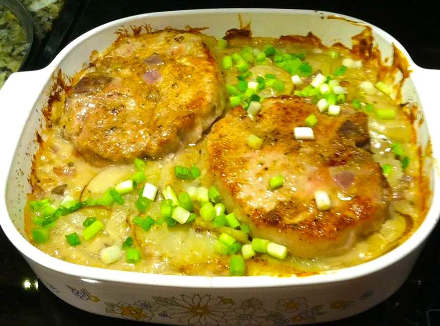 Pork Chop and Cabbage Casserole