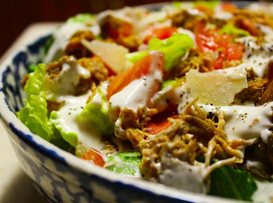 Quick and Simple Cajun Chicken Caesar Salad