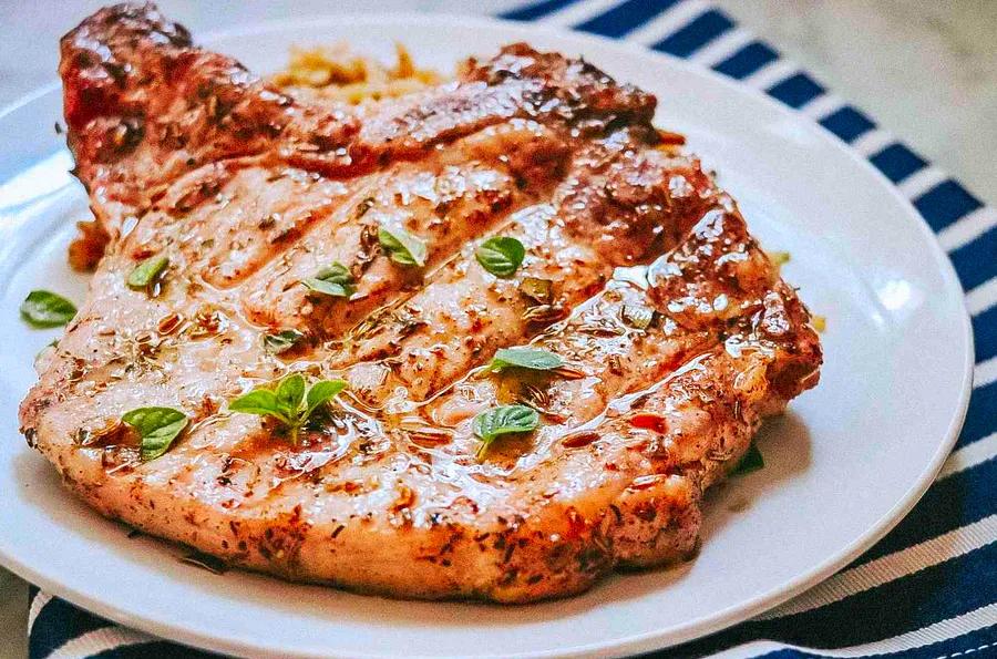 Grilled Mediterranean Herb Pork Chops