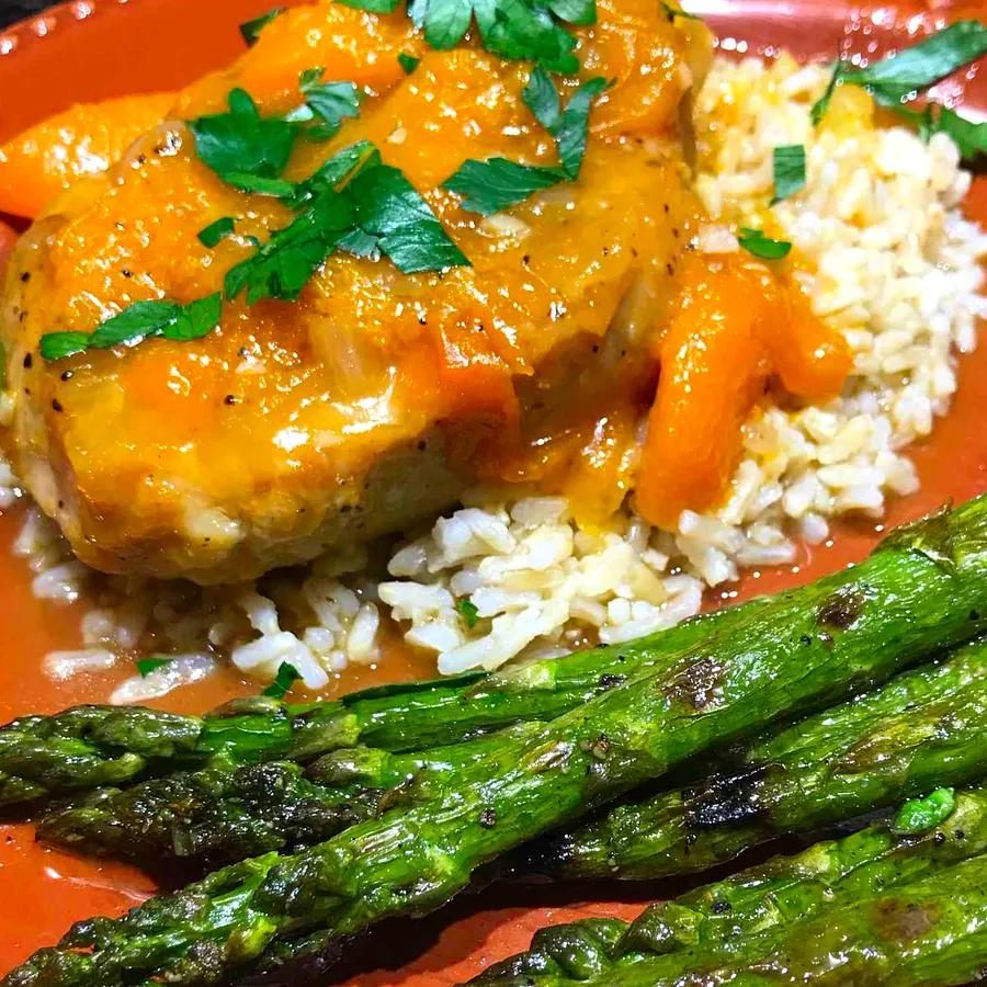 Sweet and Savory Honey Apricot Pork Chops