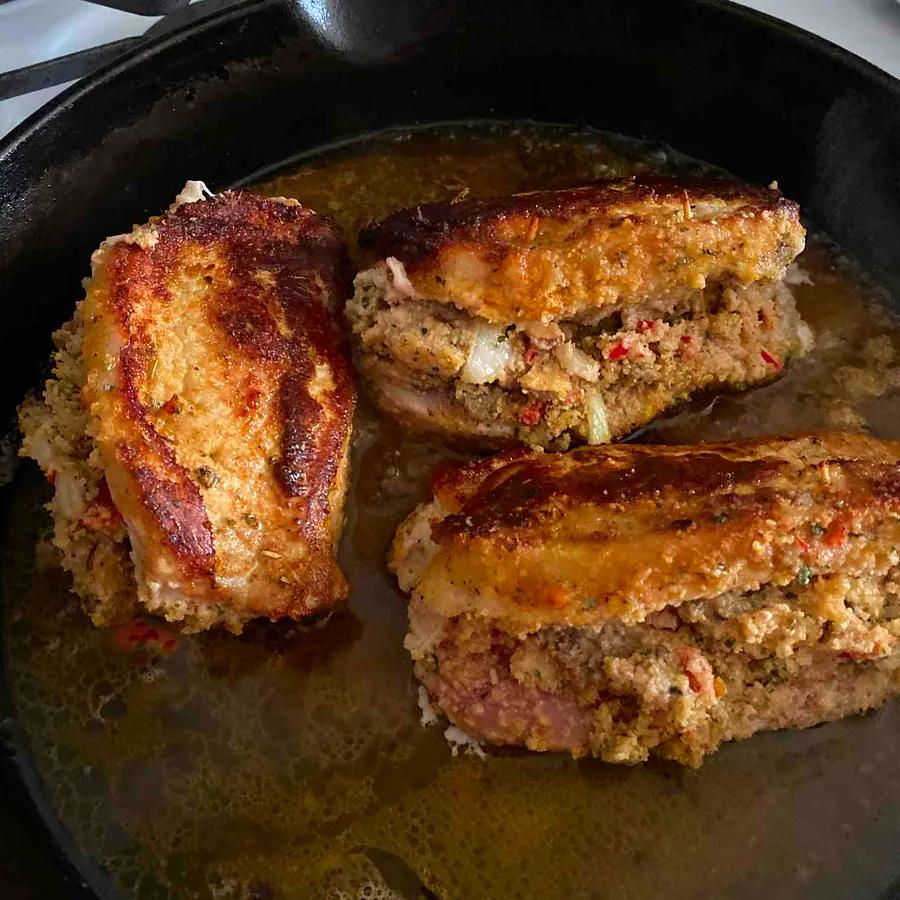 Savory Stuffed Pork Chops