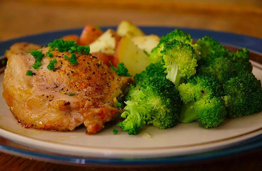 Blue Cheese, Bacon, and Chive Stuffed Pork Chops