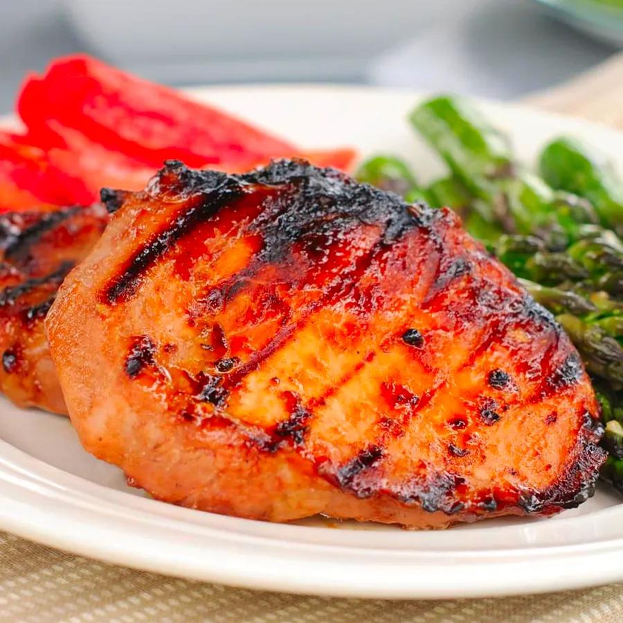 Grilled Southern-Style Sweet Pork Chops