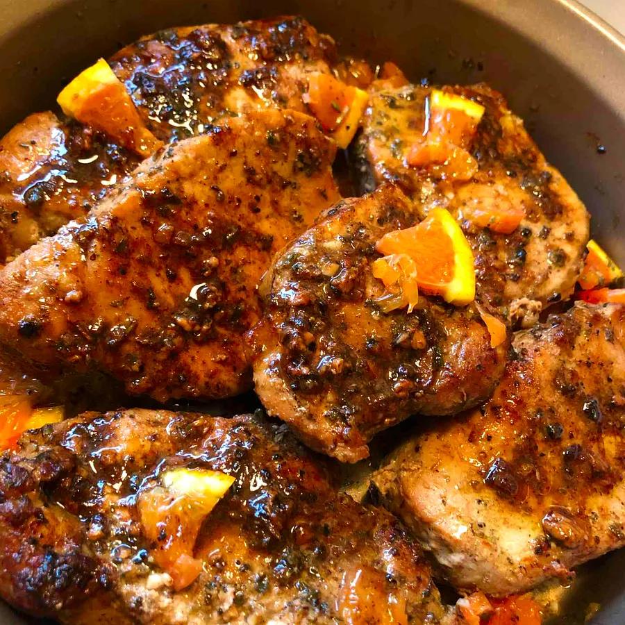 Citrus-Sage Infused Pork Chops