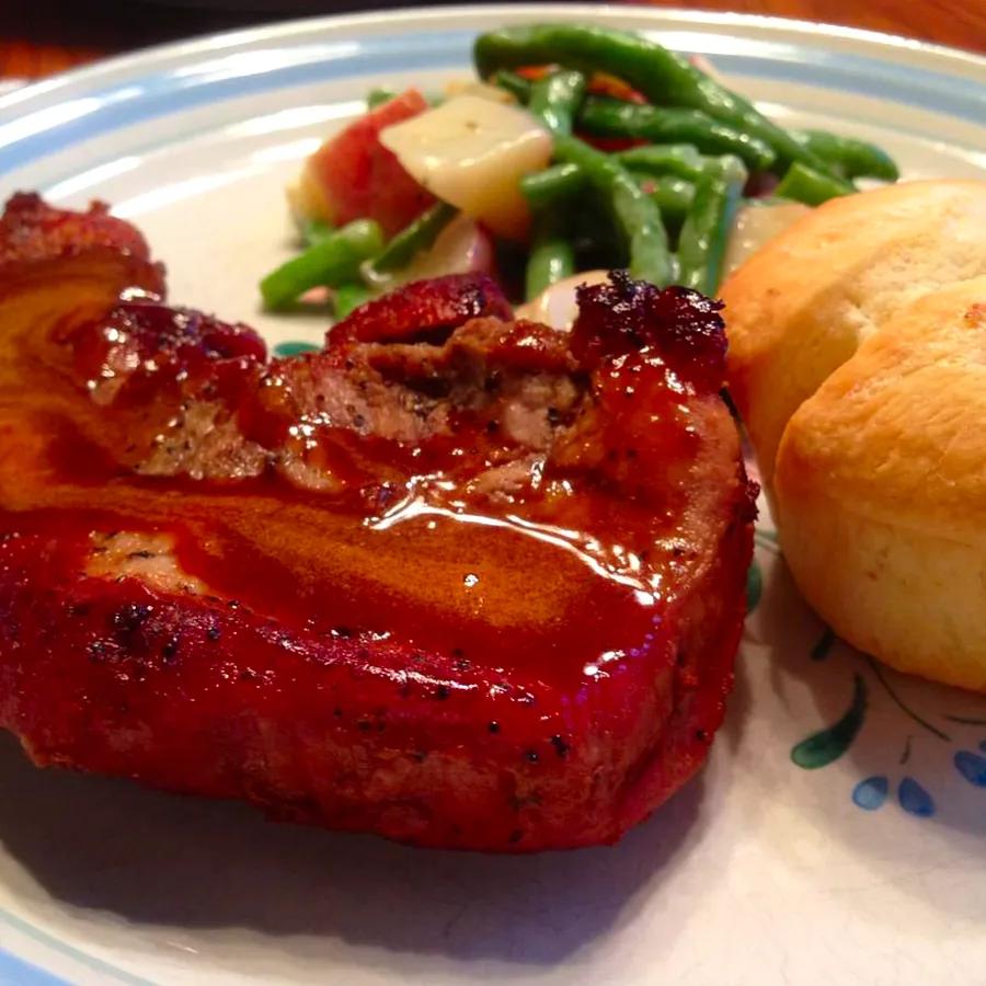 Pork Loin Chops with Apple Cider Sauce