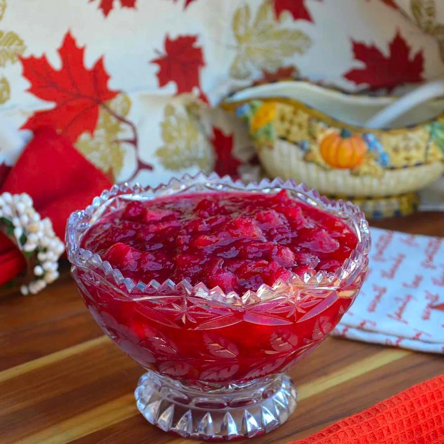 Apple-Infused Cranberry Sauce