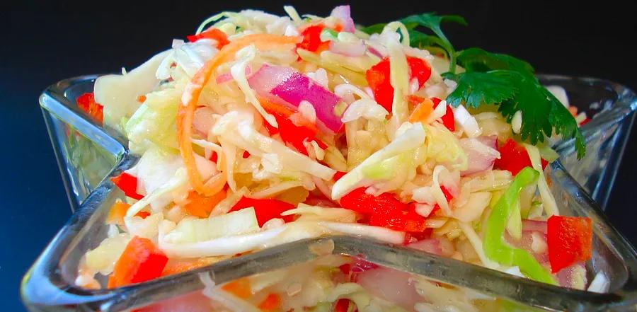 Angie's Dad's Famous Cabbage Coleslaw