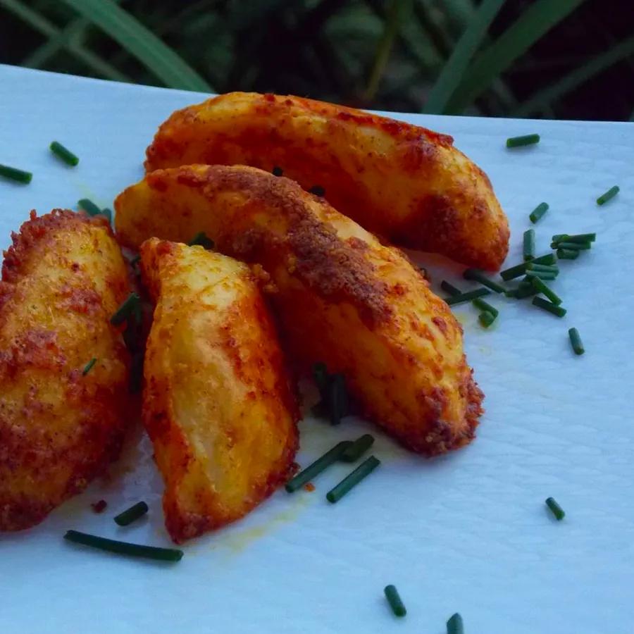 Curried Cottage Fries: A crispy and savory potato dish with a hint of curry and paprika for an irresistible flavor.