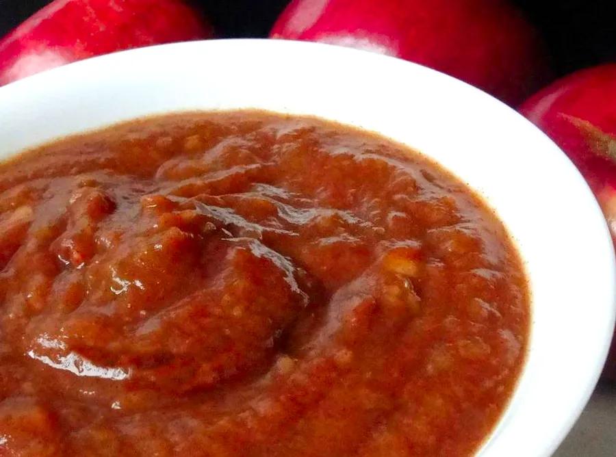 Sugar-Free Slow Cooker Cider Applesauce