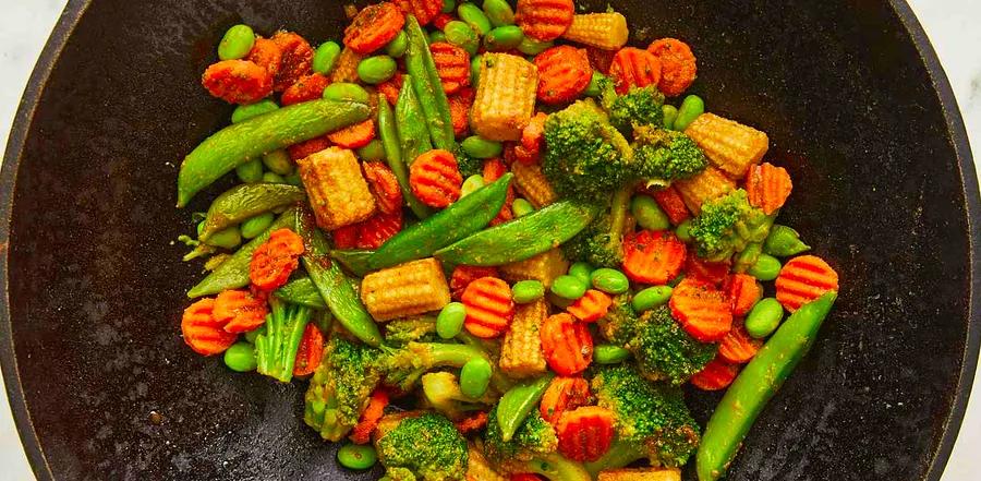 Stir-Fried Frozen Vegetables