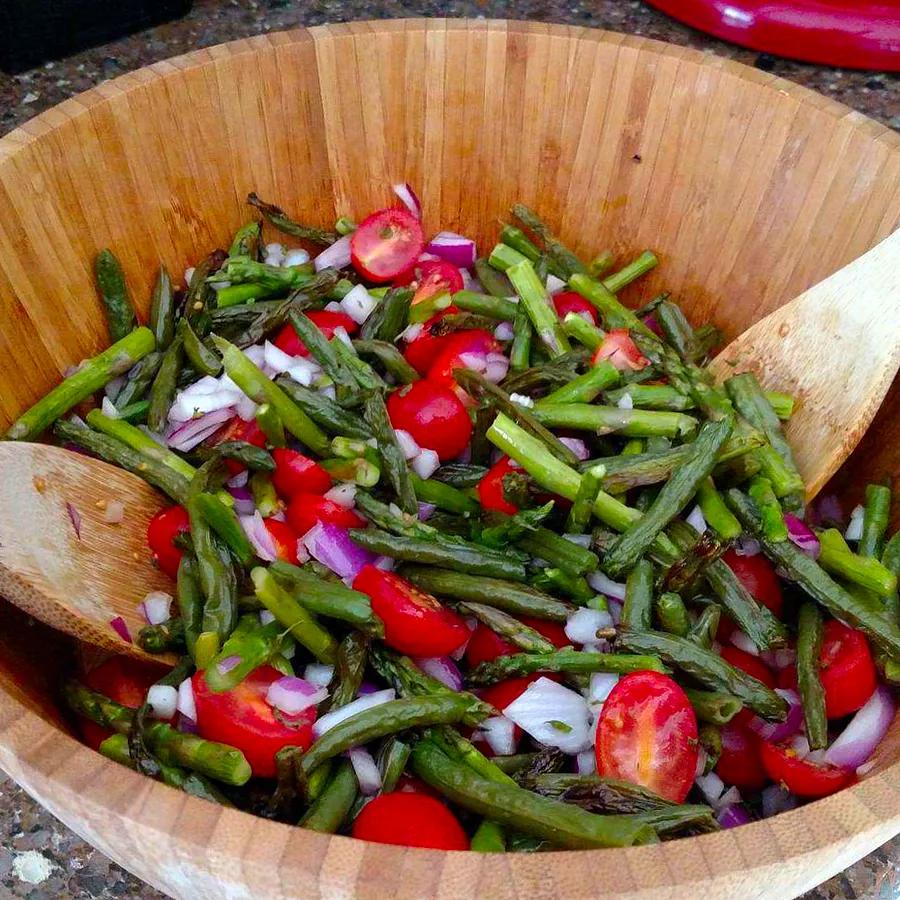 Asparagus and Green Bean Salad