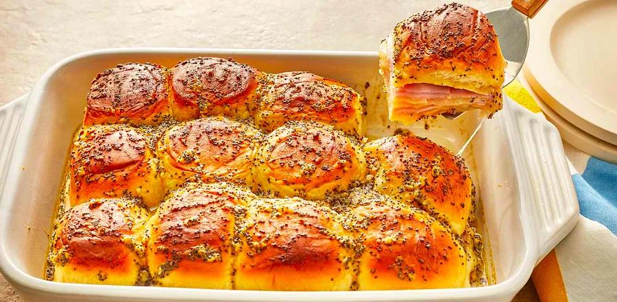 Baked Ham and Cheese Sliders