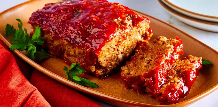 Brown Sugar Meatloaf with a Sweet Ketchup Glaze