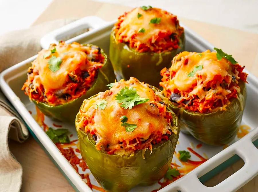 Vegetarian Mexican-Style Stuffed Peppers