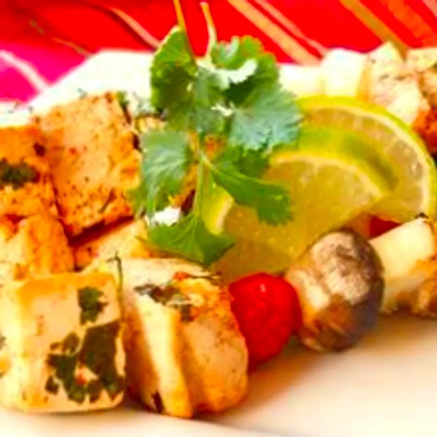 Grilled Tofu with Cilantro Lime Marinade