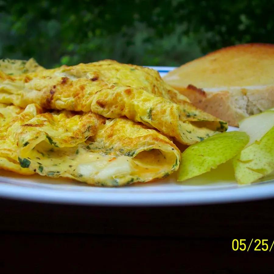 Egyptian Feta Cheese Omelet Roll