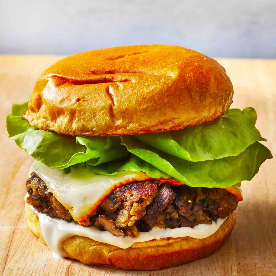 Mushroom Veggie Burger