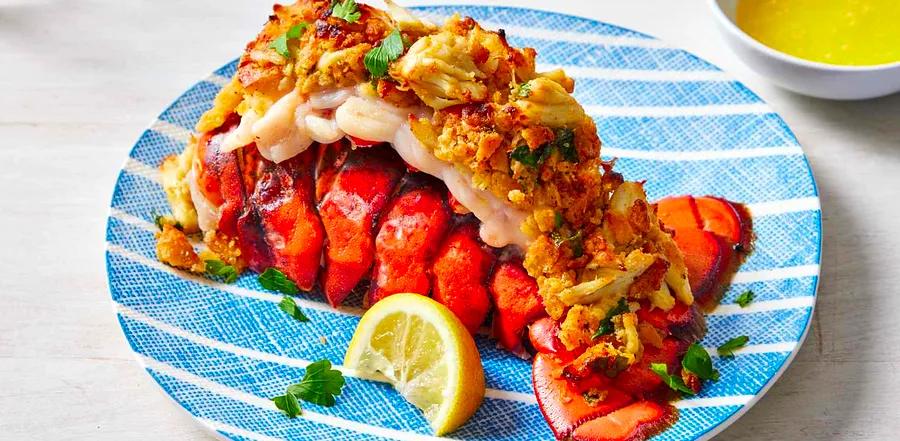 Lobster Tails with Crab Stuffing