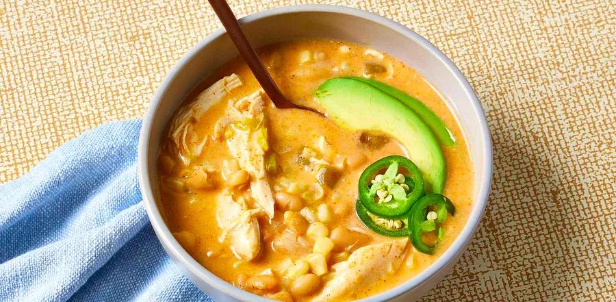 Award-Winning Crockpot White Chicken Chili