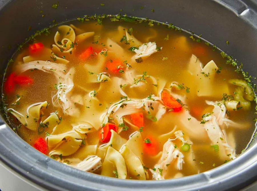 Slow Cooker Chicken Noodle Soup Recipe