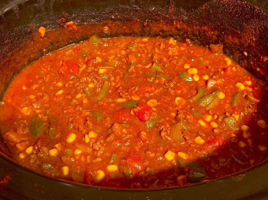 Zesty Slow-Cooked Chili Without Beans