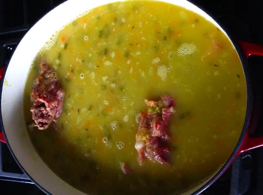 Hearty Ham Bone and Green Split Pea Soup