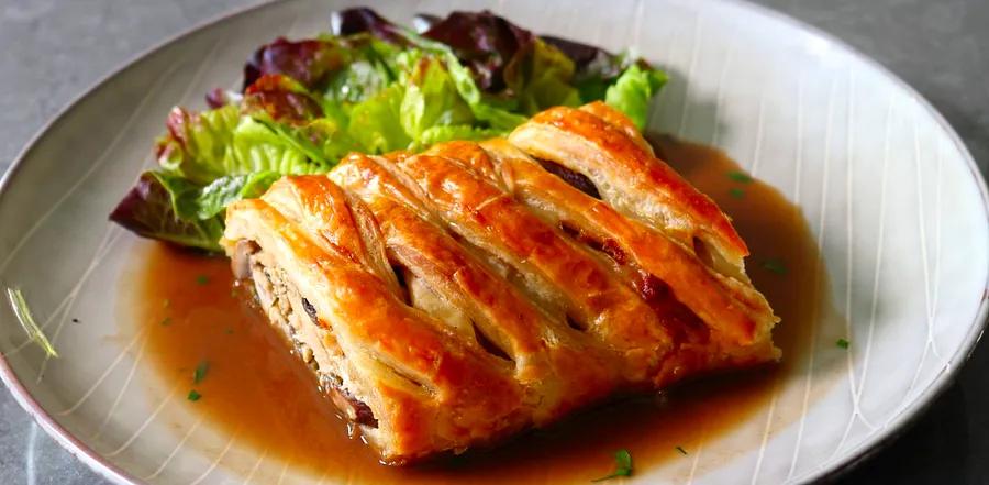 Chicken and Mushroom Strudel