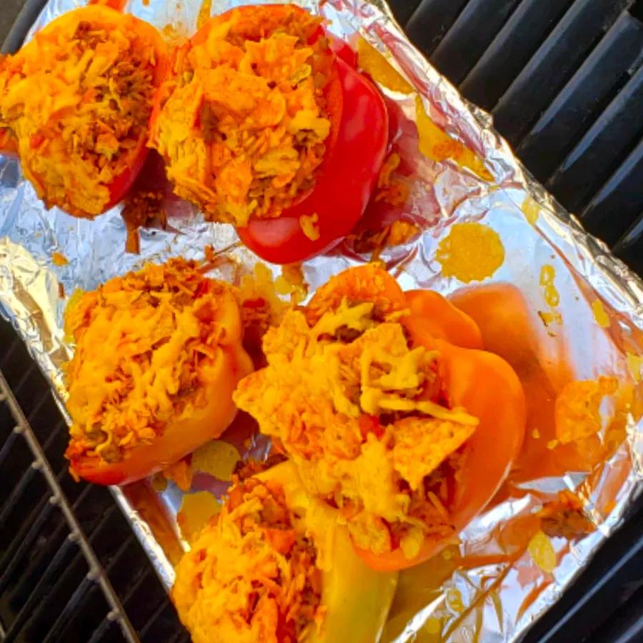 Stuffed Bell Peppers with a Mexican Flair